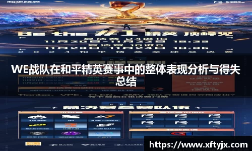 WE战队在和平精英赛事中的整体表现分析与得失总结